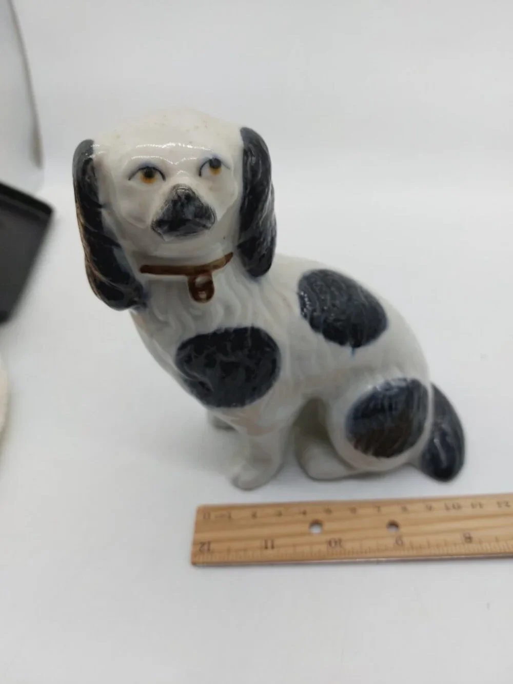 Staffordshire Dogs Spaniel White Black 6